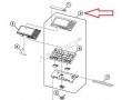 Крышка панели оператора в сборе с кнопками Lexmark 41X2440