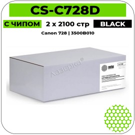 Картридж лазерный Cactus CS-C728D черный 2 x 2100 стр