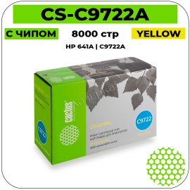 Картридж лазерный Cactus CS-C9722AR желтый 8000 стр