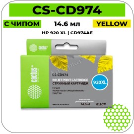 Картридж струйный Cactus CS-CD974 желтый 14,6 мл