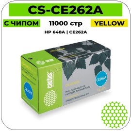 Картридж лазерный Cactus CS-CE262AV желтый 11000 стр