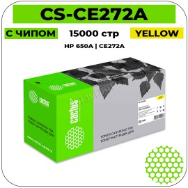 Картридж лазерный Cactus CS-CE272AV желтый 15000 стр