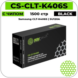Картридж лазерный Cactus CS-CLT-K406S черный 1500 стр