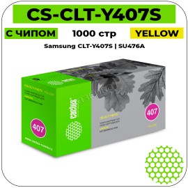 Картридж лазерный Cactus CS-CLT-Y407S желтый 1000 стр