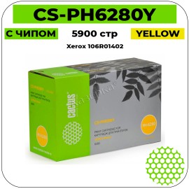 Картридж лазерный Cactus CS-PH6280Y желтый 5900 стр