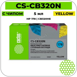 Картридж струйный Cactus CS-CB320N(CS-CB320) желтый 6 мл