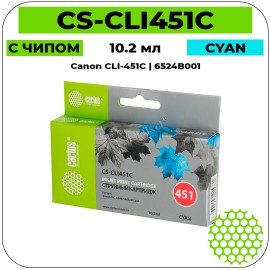 Картридж струйный Cactus CS-CLI451C голубой 9,8 мл