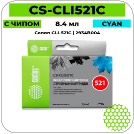 Картридж струйный Cactus CS-CLI521C голубой 446 стр