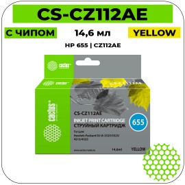 Картридж струйный Cactus CS-CZ112AE желтый 14,6 мл