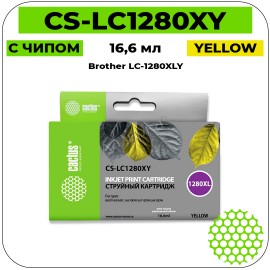 Картридж струйный Cactus CS-LC1280XY желтый 16,6 мл