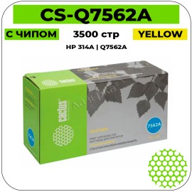 Картридж лазерный Cactus-PR CS-Q7562A желтый 3500 стр