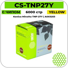 Картридж лазерный Cactus-PR CS-TNP27Y желтый 6000 стр