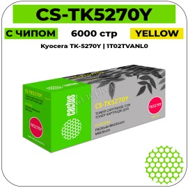 Картридж лазерный Cactus CS-TK5270Y желтый 6000 стр