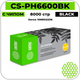 Картридж лазерный Cactus CS-PH6600BK черный 8000 стр