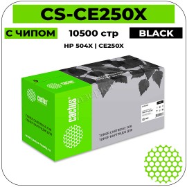 Картридж лазерный Cactus CS-CE250XR черный 10500 стр