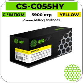 Картридж лазерный Cactus CS-C055HY желтый 5900 стр