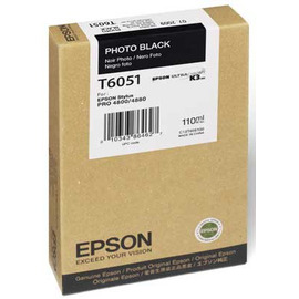 Картридж струйный Epson T6051 | C13T605100 черный 110 мл