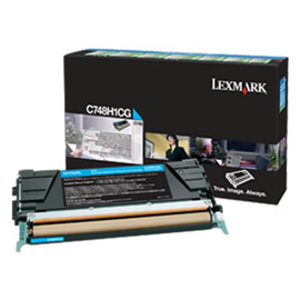 Картридж лазерный Lexmark C748H1CG голубой 10 000 стр