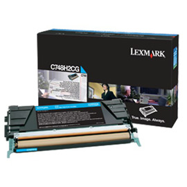 Картридж лазерный Lexmark C748H2CG голубой 10 000 стр
