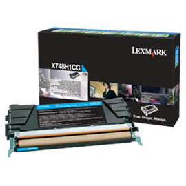 Картридж лазерный Lexmark X748H1CG голубой 10 000 стр