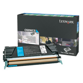 Картридж лазерный Lexmark C5200CS голубой 1 500 стр