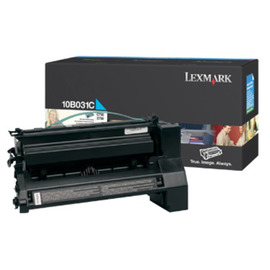 Картридж лазерный Lexmark 10B031C голубой 6 000 стр