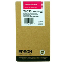 Картридж струйный Epson T6033 | C13T603300 пурпурный 220 мл