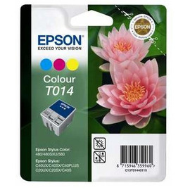 Картридж струйный Epson T014 | C13T01440110 цветной 150 стр