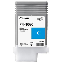 Картридж струйный Canon PFI-106C | 6622B001 голубой 130 мл