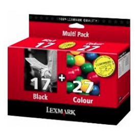Картридж струйный Lexmark 17 + 27 | 80D2952E черный + цветной 205 + 100 стр