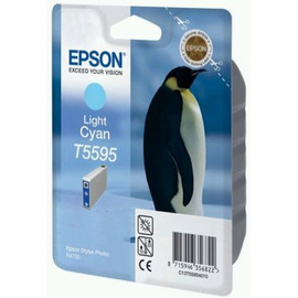 Картридж струйный Epson T5595 | C13T55954010 светло-голубой 515 стр