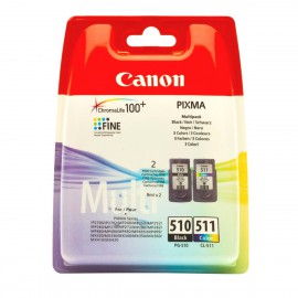 Картридж струйный Canon PG-510 + CL-511 | 2970B010 черный + цветной 220 стр