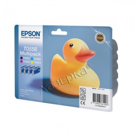 Картридж струйный Epson T0556 | C13T05564010 набор цветной + черный 290 стр